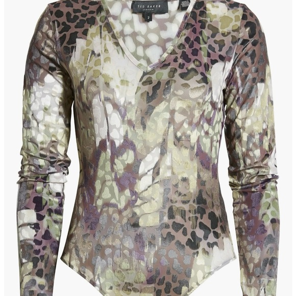 NWT Ted Baker Giadah V-Neck Long Sleeve Bodysuit - Picture 5 of 5